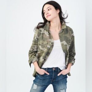 Aeropostale Women's Camo Shirt Jacket